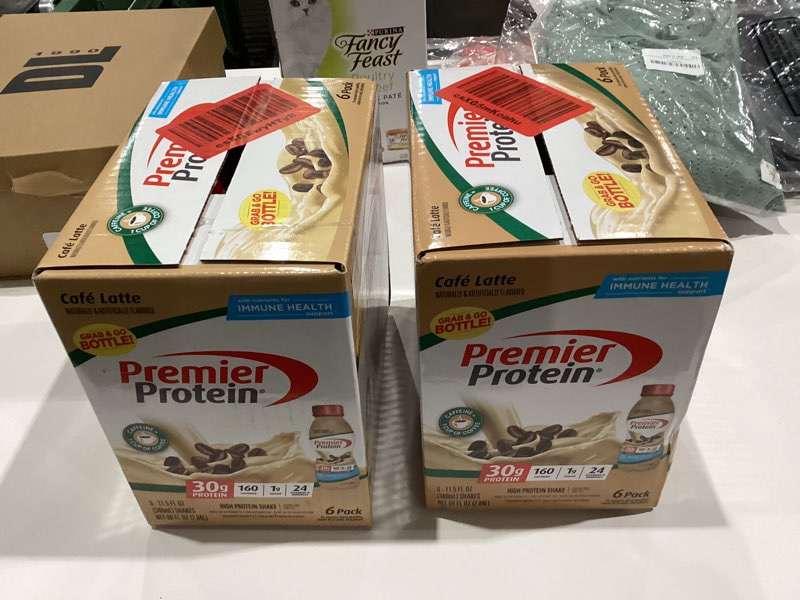Condition photo showing New/Like New for Premier Protein Shake, Café Latte, 30g Protein, No Added Sugar, 24 Vitamins & Minerals to Support Immune Health, 11.5 fl oz, 6 Pack (Packaging May Vary) Cafe Latte 11.5 Fl Oz (Pack of 6)