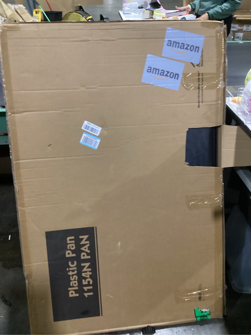 Condition photo showing As Is for midwest homes for pets replacement pan for 54' long midwest dog crate (sl54dd), black black 52.3"l x 1.3"w x 34.7"h