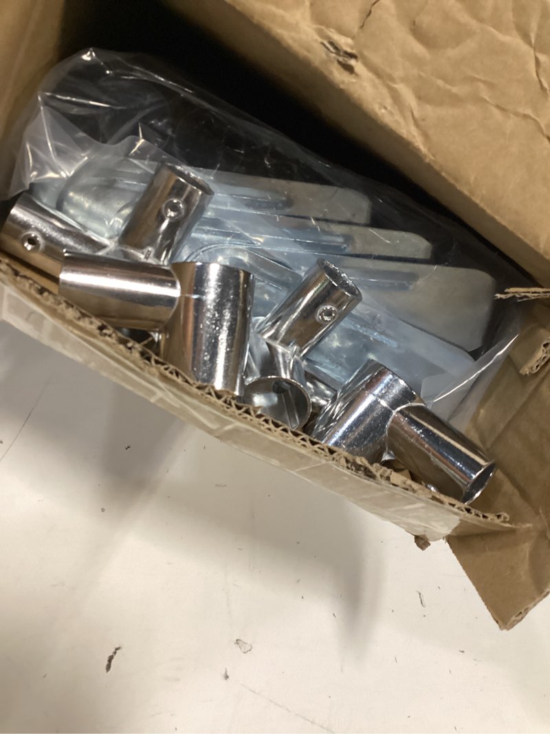 Condition photo showing Good Condition for stainless steel canopy bed frame for queen size - bed post poles, thicken brackets, mosquito curtains queen metal connectors