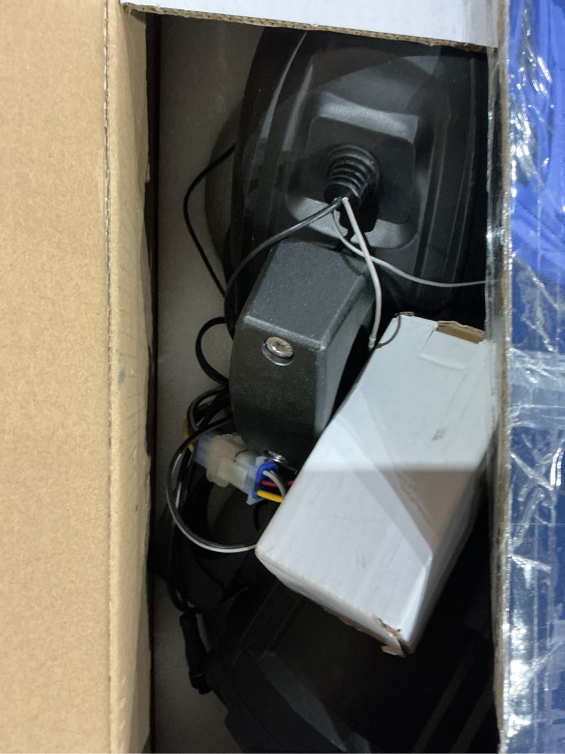 Condition photo showing As Is for pyle 6.5’’ off-road speakers, 1200w marine grade speakers with rgb lights & remote, amplified vehicle speakers for atv, utv sound system, 4x4, jeep & marine watercraft, bluetooth, aux input