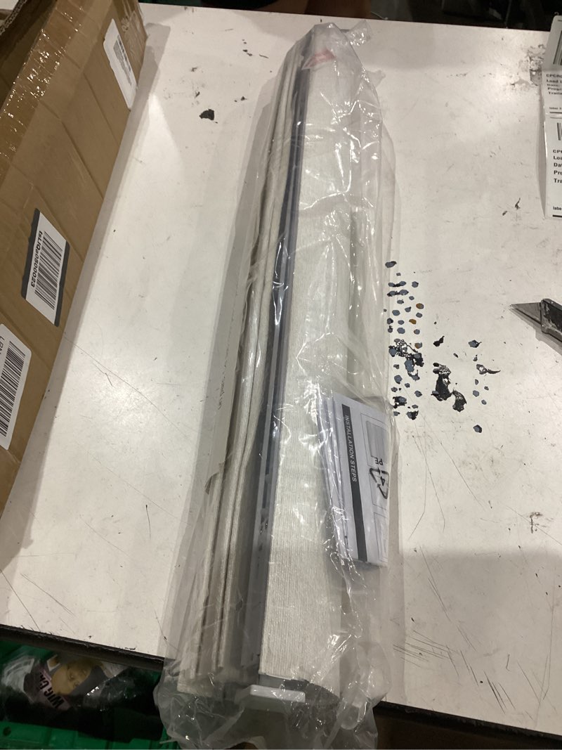 Condition photo showing Good Condition for no drill cordless roman shades, white, 20x48 | light filtering fabric softens sunlight, adds privacy, and helps protect interiors from uv exposure light filtering-white 20"w x 48"h