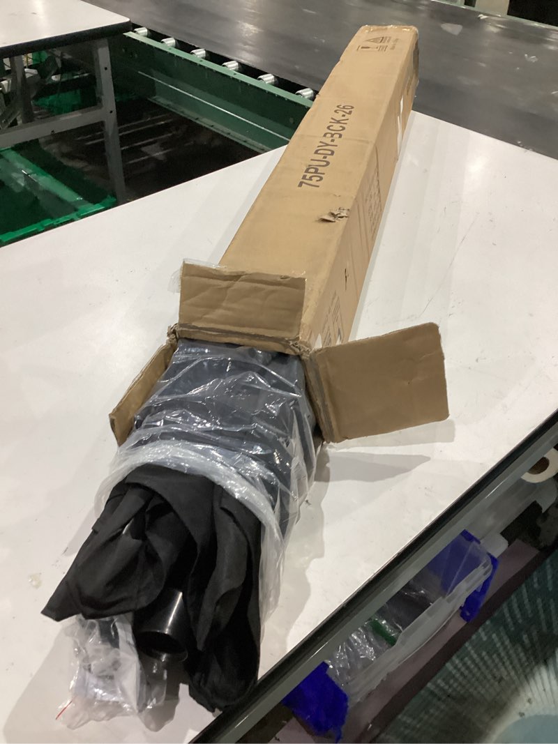 Condition photo showing Good Condition for sunnyglade 7.5' patio umbrella outdoor table market umbrella with push button tilt/crank, 6 ribs (black)