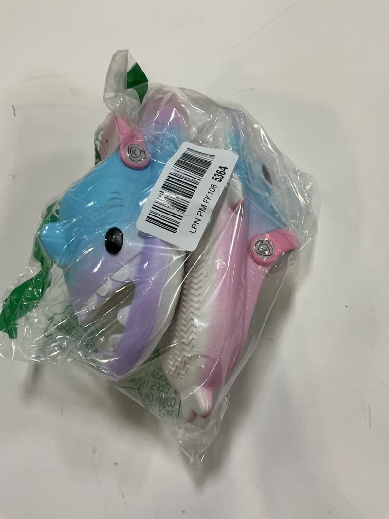 Condition photo showing Good Condition for Kids Shark Cloud Slides | Boys Girls Slip On Sandals | Toddler Beach Slippers | Youth Fish Flip Flops Pool Shower Shoes ?strap?rainbow Purple 12.5-13 Little Kid