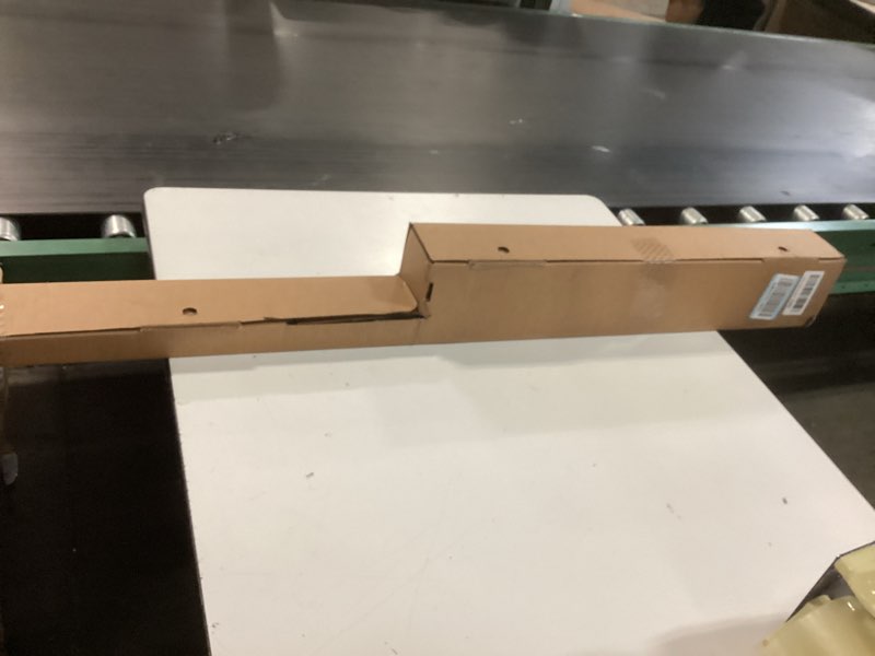 Condition photo showing New/Like New for ivilon drapery window curtain rod set - square design 1 1/8 rod. 72 to 144 inch. ivory/white 72 to 144 in.