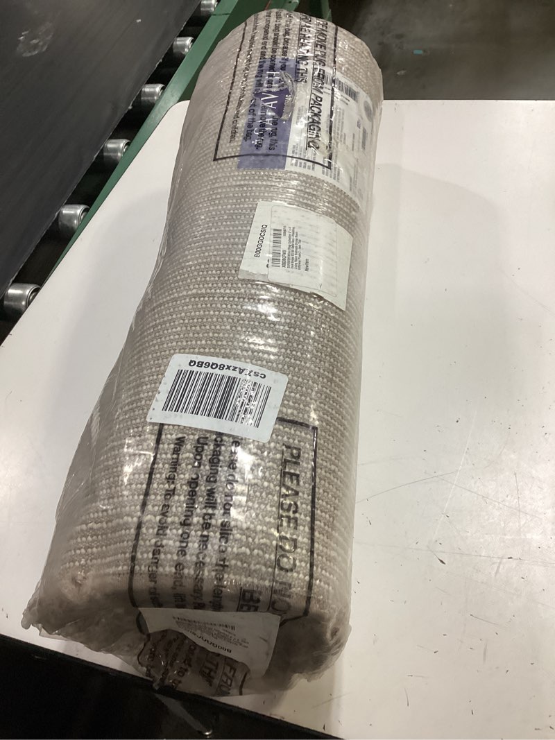 Condition photo showing New/Like New for safavieh milan shag collection area rug - 2' x 4', dark beige, solid design, non-shedding & easy to 