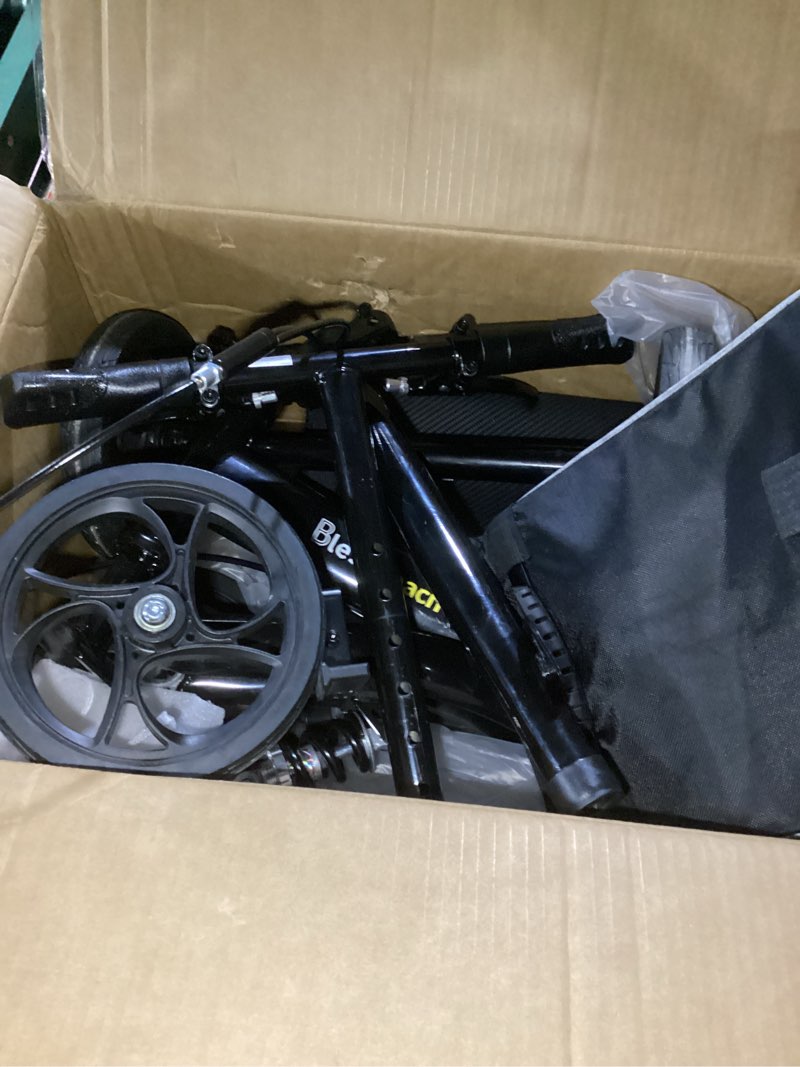 Condition photo showing As Is for Knee Scooter Steerable Knee Walker Deluxe Medical Scooter for Foot Injuries Adult Compact Crutches,Supports Up to 300 lbs?Black?