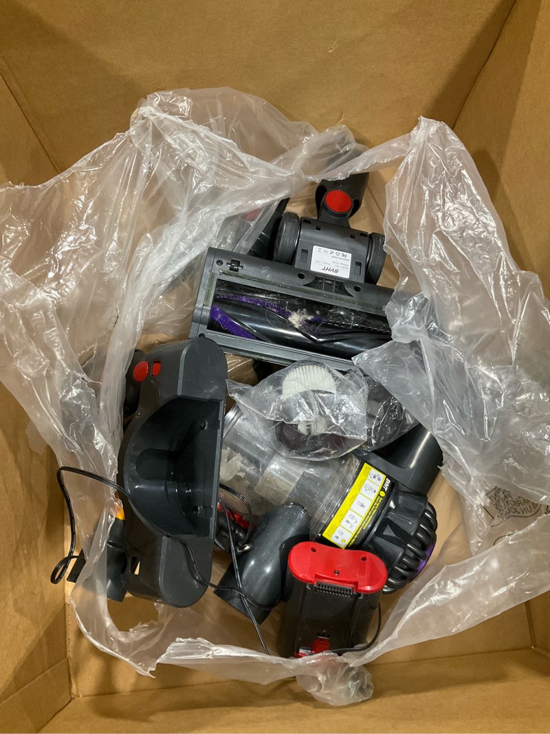 Condition photo showing As Is for cordless vacuum cleaner, 450w 40kpa vacuum cleaners for home, 45mins lightweight stick vacuum with advanced green light tech, rechargeable battery vacuum for carpet,pet hair,hardwood floor gold