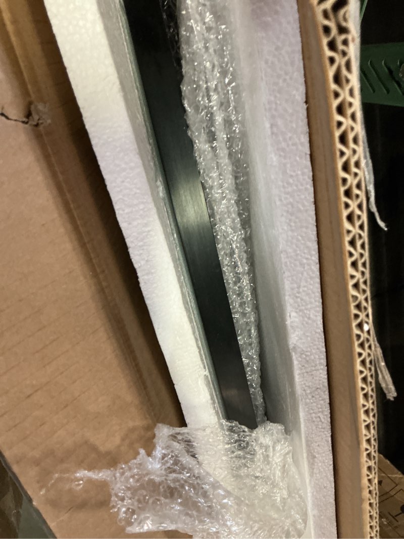 Condition photo showing Good Condition for sweetcrispy 30in round bathroom mirrors for wall, bathroom mirrors for over sink, wall decor for bathroom, entryway, bedroom, vanity, black classical black 30.1"l x 30"w round