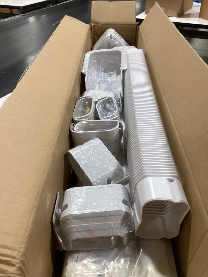 Condition photo showing Good Condition for 4'' 23Ft Mini Split Line Set Cover Kit for Minisplit Ductless Linset Air Conditioners and Heat Pumps, Central AC Decorative Upgraded UV-Proof Strong & Durability PVC Pipe 4'' x 23Ft