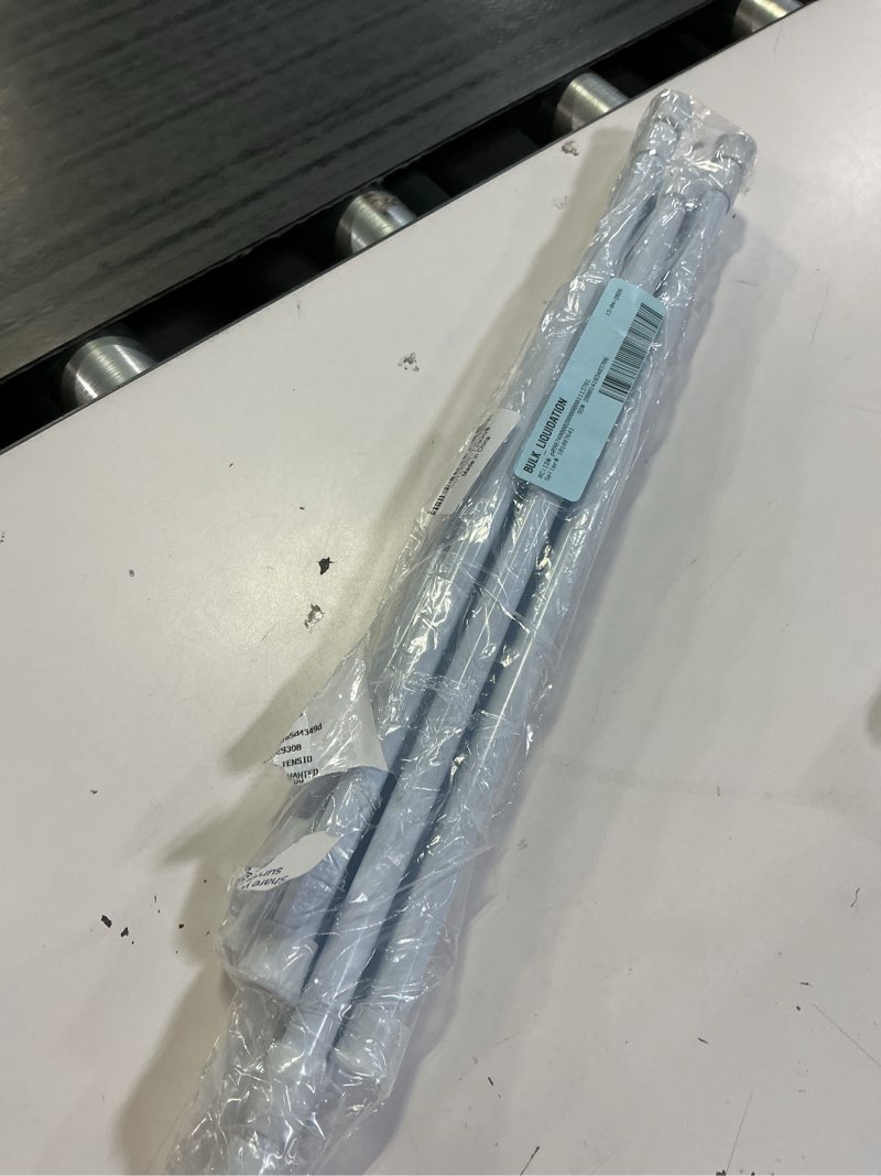 Condition photo showing Good Condition for 6 pcs tension curtain rods no drilling adjustable shower curtain rod for windows 15.7 to 28 inch spring white curtain rod closet rod window curtain ro