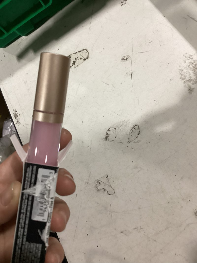 Condition photo showing New/Like New for bareminerals mineralist lip gloss-balm, hydrating lip gloss + balm hybrid, sheer glossy lip balm, no stickiness, improves lip smoothness, vegan aa clarity (clear light pink)
