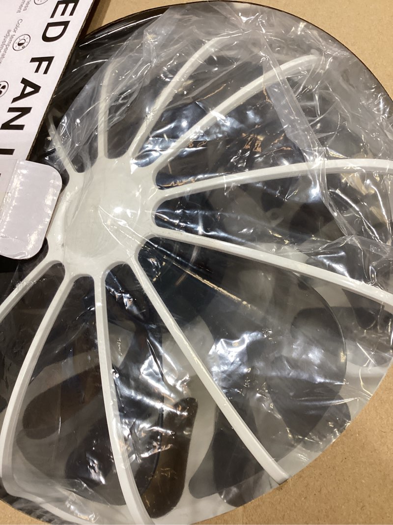 Condition photo showing Good Condition for socket fan light with remote, 13 inch socket ceiling fan with dimmable led light, 3 colors 3000k-6500k, 3 speeds, flush mount ceiling fans with lights for bedroom, kitchen, living room-white