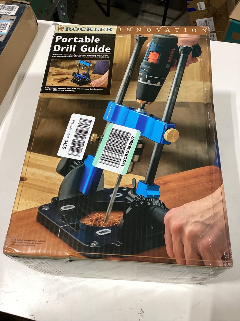 Condition photo showing Good Condition for rockler portable drill guide (missing parts)