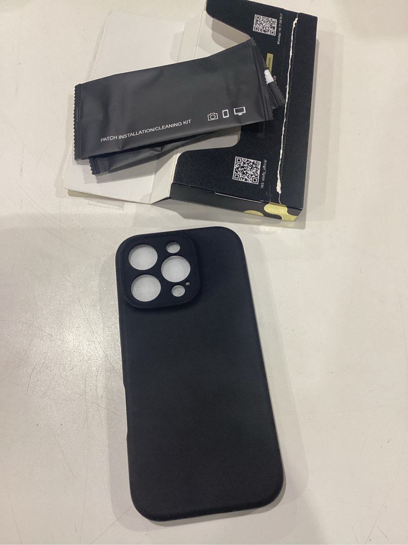 Condition photo showing New/Like New for OTOFLY Compatible with iPhone 16 Pro Case, Compatible with MagSafe, Shockproof Magnetic Silicone Case for iPhone 16 Pro,[Military Grade Protection] [2 Pack Screen Protectors], Black iPhone 16 Pro Black