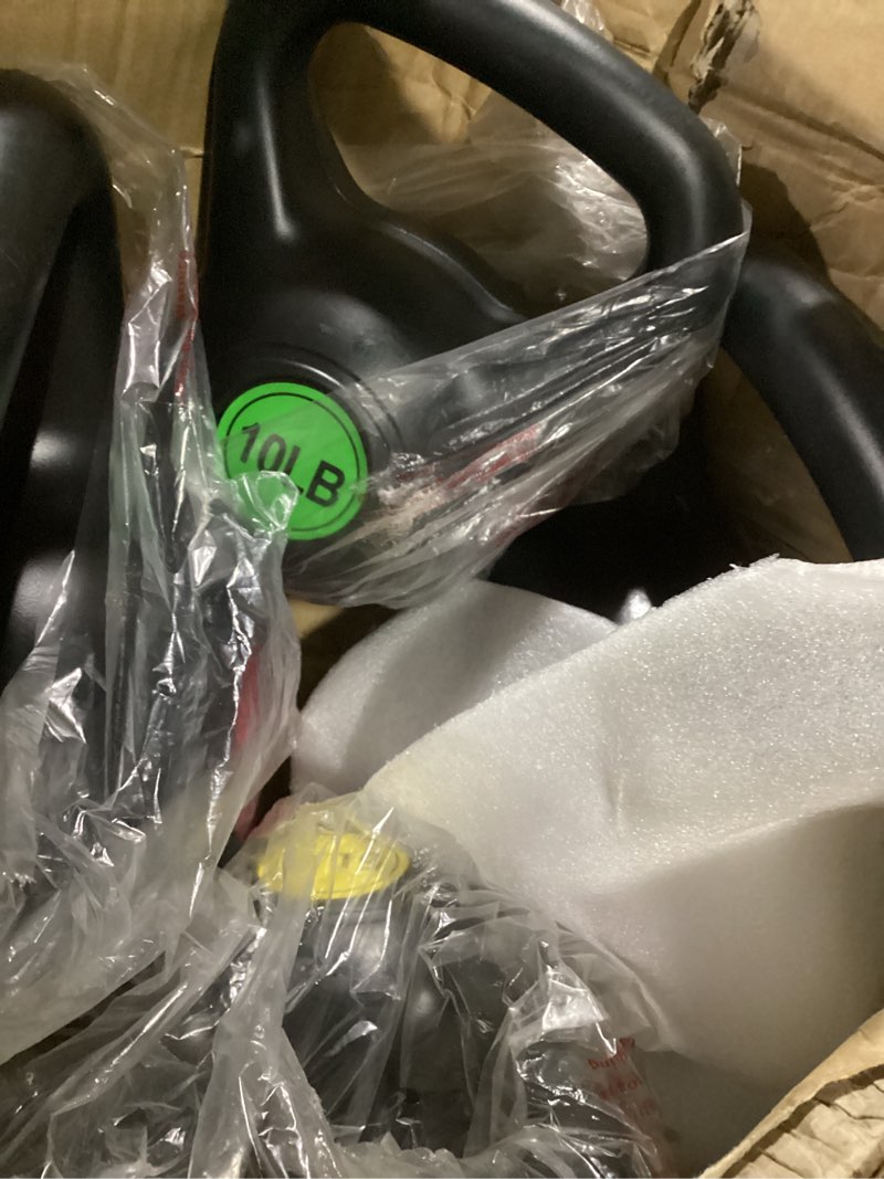 Condition photo showing Good Condition for fitvids kettlebell sets piece strength training kettlebells weight set 50lb set of 4: 5/10/15/20lb