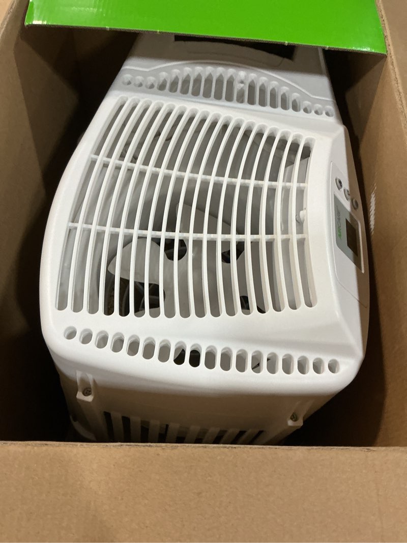 Condition photo showing As Is for AIRCARE Mini-Console Evaporative Large Room Console Humidifier - Off-white