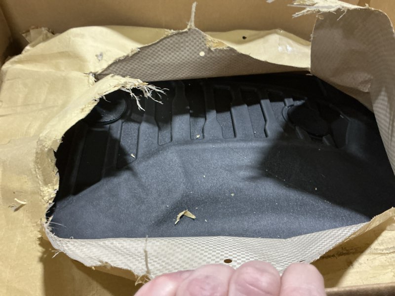 Condition photo showing As Is for Mixsuper Custom Fit Floor Mats for Chevrolet Tahoe/GMC Yukon 2015-2020, All Weather Floor Liners Durable 1st & 2nd Row Set Black