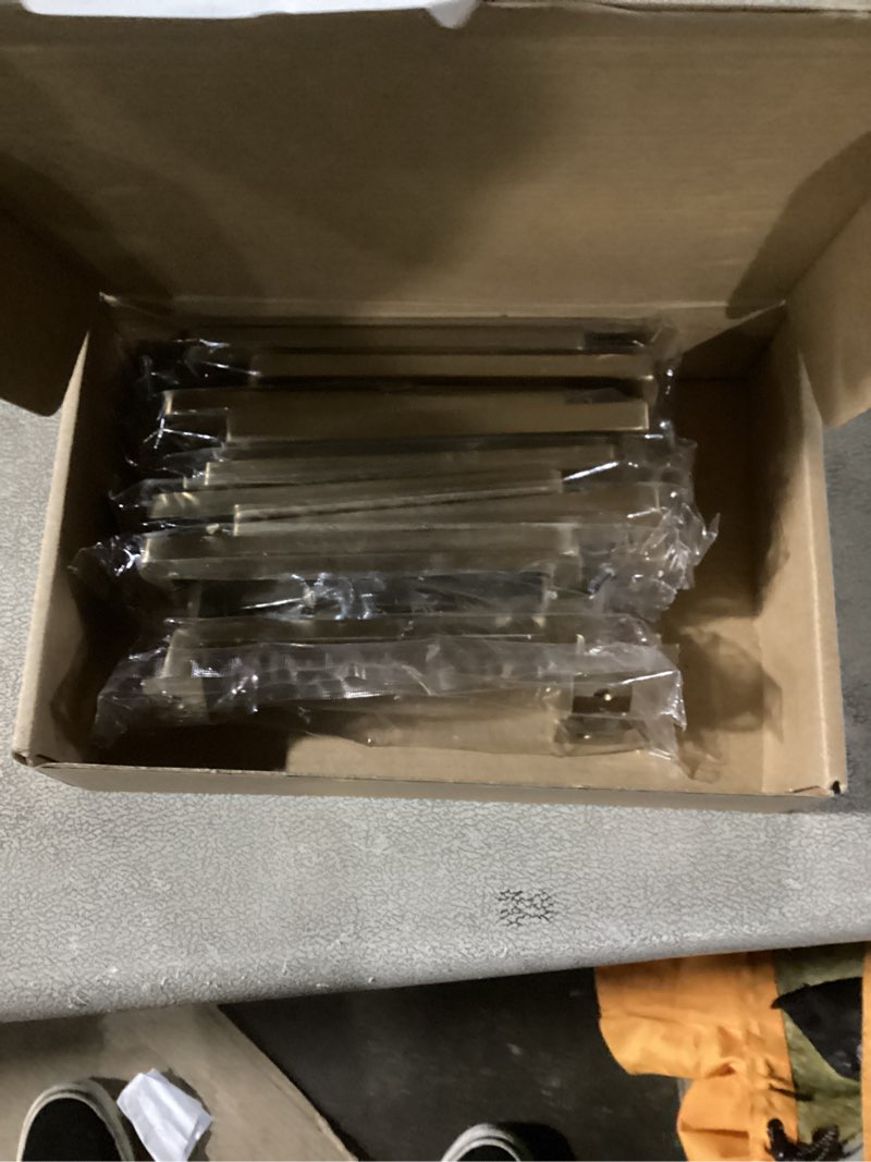 Condition photo showing Good Condition for 10 Pack 5 Inch Champagne Bronze Cabinet Handles Solid Zinc Alloy Pulls for Kitchen Cupboard & Drawer Hardware 5 inches Hole Center Champagne Bronze 10