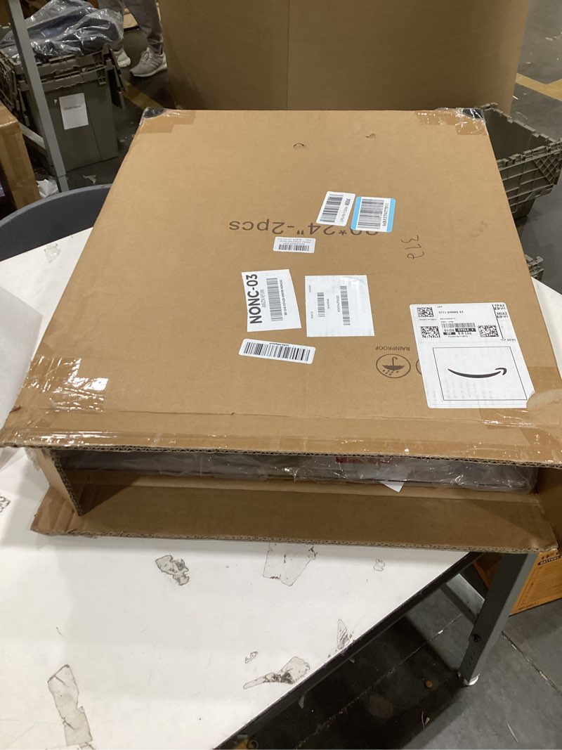 Condition photo showing New/Like New for FEMELI 2 Pack Nail Polish Wall Racks 20 * 24 Inch Hold Up to 240 Bottles,Clear Acrylic Nail Polish Shelf Organizer Wall Mounted 6 Rows (2)