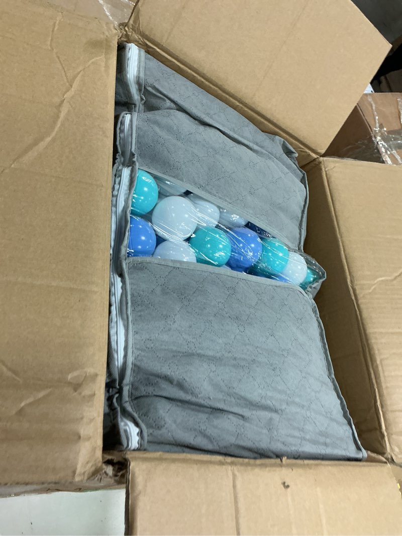 Condition photo showing New/Like New for MoonxHome Ball Pit Balls for Toddlers, BPA Free Crush Proof Plastic Toy Balls for Ball Pit, Children's Pool Water Toys, Macaron Ocean Balls for Play Tent 2.15 Inch Pack of 100 200 500 800 1000 M-green&blue 500