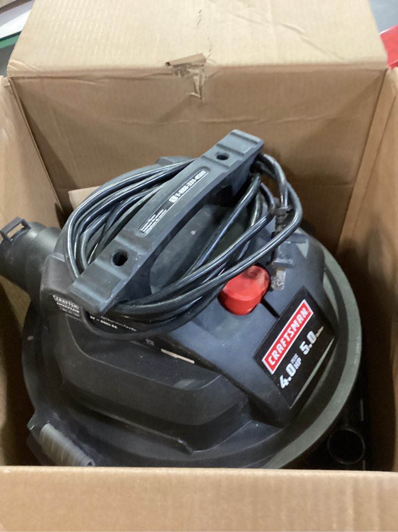 Condition photo showing Good Condition for CRAFTSMAN 5-Gallon 4 HP Corded Wet/Dry Shop Vacuum with Accessories Included