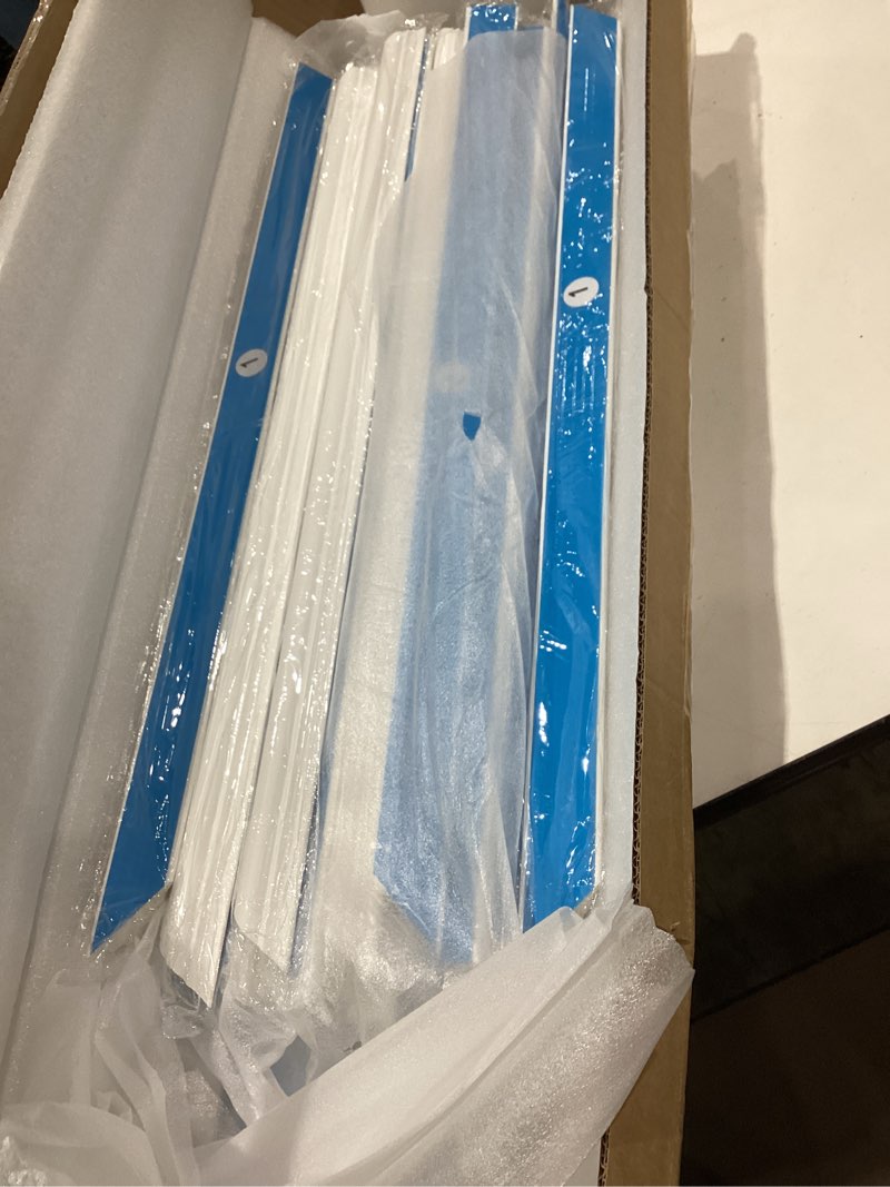 Condition photo showing Good Condition for maguesh peel and stick wall molding kit, 3d premade accent molding decorative strips for interior wall moulding decor, self adhesive decorative strips(2*(24"×88")+48"×88") 2*(24"×88")+48"×88" white