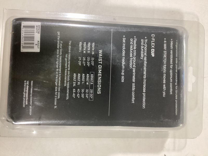 Condition photo showing Good Condition for Champro Unisex-Adult Wind-up Compression Sliding Shorts with CupWind Up Compression Polyester/Spandex Sliding Short w/Cup Small White