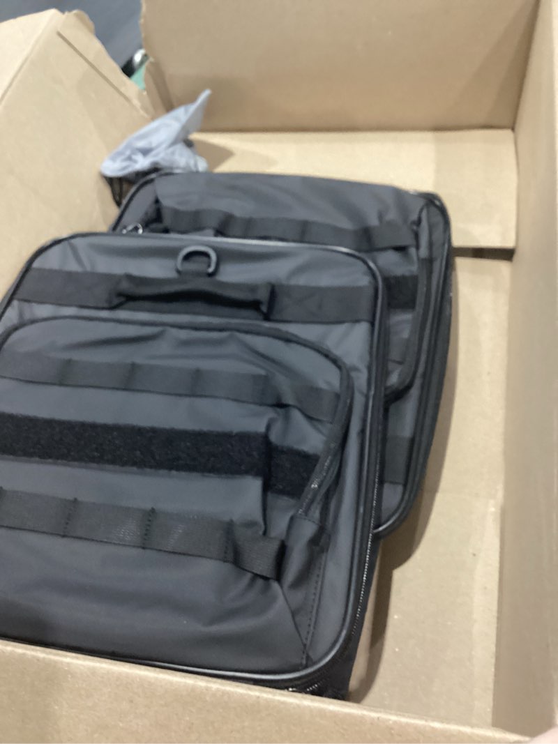 Condition photo showing Good Condition for kuryakyn 5213 momentum rambler motorcycle travel luggage: weather resistant roll bag with sissy bar straps, black 15.5" w x 9" t x 9.25" d