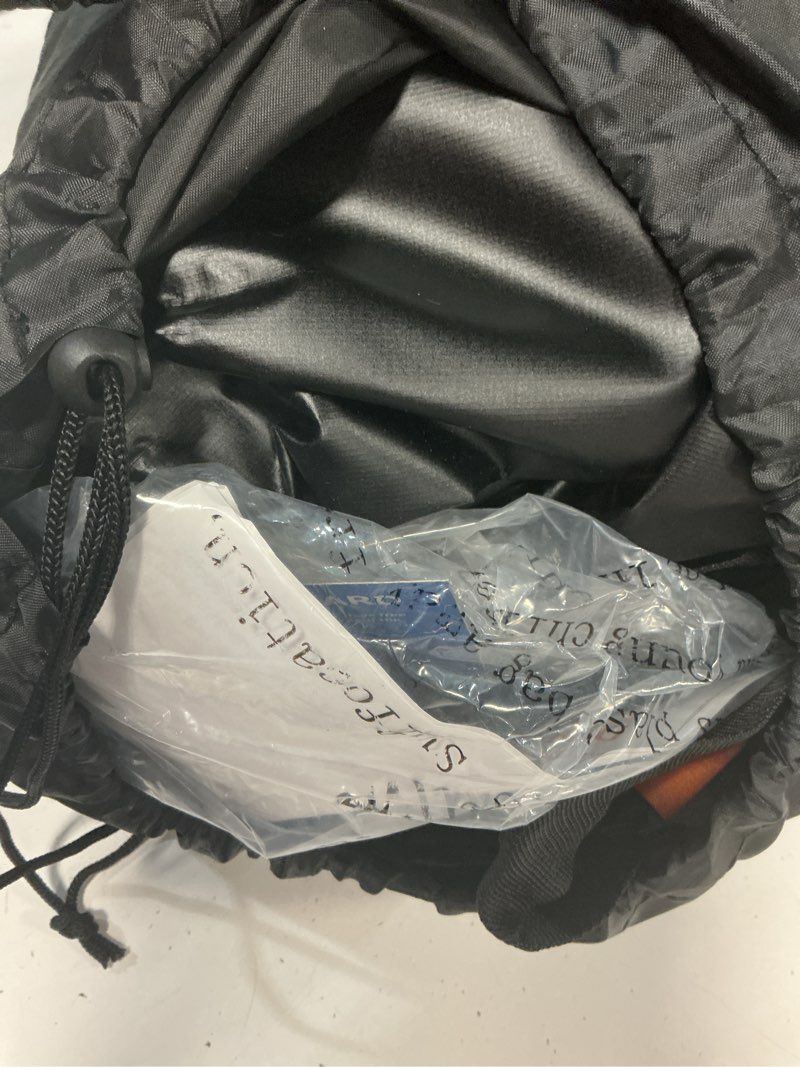 Condition photo showing As Is for meefar rooftop cargo carrier car roof bag 21 cubic feet 100% waterproof car top carrier, fits all vehicle with/without rack,include anti-slip mat,10 reinforced straps,6 door hooks,luggage lock 21 cubic feet roof