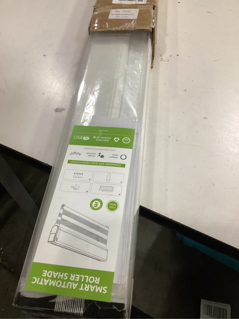 Condition photo showing Good Condition for cordless zebra blinds for windows free-stop window blinds (34" w x 64" h, white) dual layer light control for day and night, light filtering sheer shades for home, bedroom, easy to install