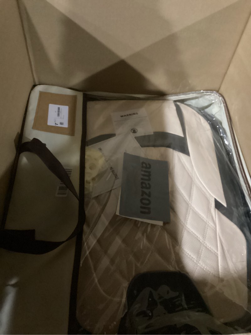 Condition photo showing Good Condition for FREESOO Black Beige Car Seat Covers Full Set - Faux Nappa Leather Seat Covers for Cars, Luxury Breathable Waterproof Front Seats with Lumbar Support and Back Seat Cover, Fit for Sedans SUVs Pick-ups Black-Beige Full Set - 5 Seats