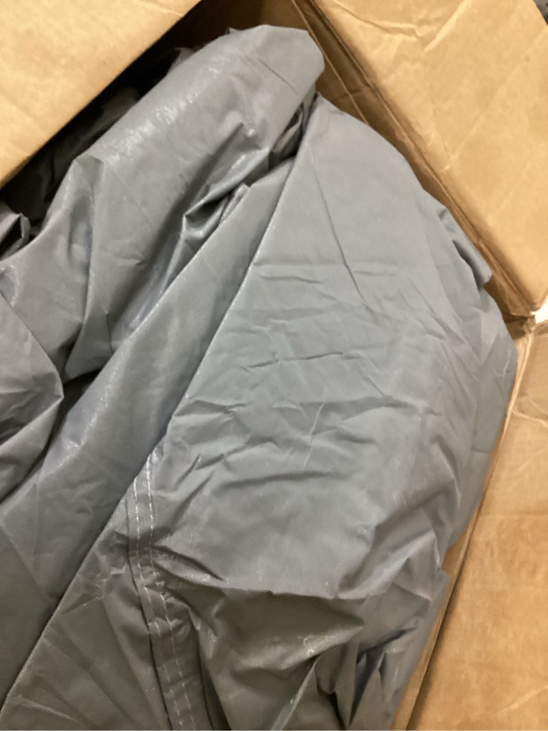 Condition photo showing As Is for minivan car cover for honda odyssey 100% waterproof all weather, heavy duty outdoor full exterior covers rain sun wind uv protection.