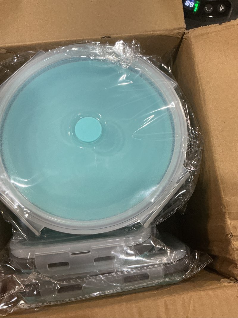 Condition photo showing New/Like New for sudaya 8 pack collapsible food storage containers with lids, collapsible storage containers sets silicone collapsible bowls for camping, rv accessories, travel trailer must