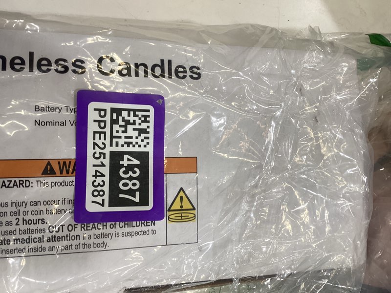 Condition photo showing As Is for Raycare 3"x4"5" 6" 8" 8" Outdoor Waterproof Flameless Candles, Battery Operated LED Candles with Rem