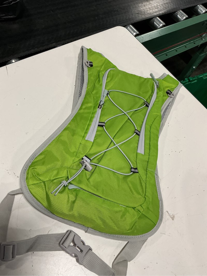 Condition photo showing Good Condition for yhmxh hiking backpack water rucksack backpack bladder bag cycling bicycle bike/hiking climbing pouch hydration backpack pack( 5l-green, without water bag