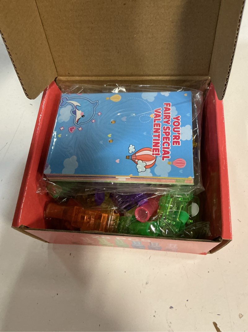 Condition photo showing New/Like New for Budbof 28 Pack Valentines Cards with Finger Lights, Valentines Day Gifts for Kids, Light Up Toys Bulk Valentines Day Cards for Kids Classroom School Exchange Prize Goodies Bag Filler Party Favors 28Pack Animals1