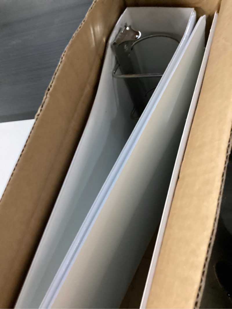 Condition photo showing Good Condition for clearvue slant-d ring binder, 3" capacity, 11 x 17, white