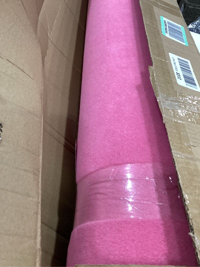 Condition photo showing As Is for 4ftx20ft Pink Carpet Runner, 450GSM Extra Thick Non-Slip TPR Rubber, Indoor/Outdoor Carpet for Hollywood&Oscars Runway, Weddings,Proms,Award Ceremonies,Home Parties,Easy to Clean & Reusable Pink 4x20 ft