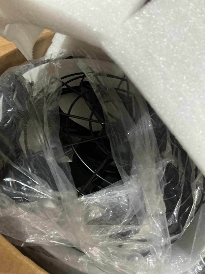Condition photo showing Good Condition for netin 20" outdoor ceiling fan with lights,rgb & 3cct dimmable,6 speed hanging gazebo fan,ip65 waterproof plug-in black caged ceiling fan with remote/app control for patio,porch,pergola(matte black) matte black 20"