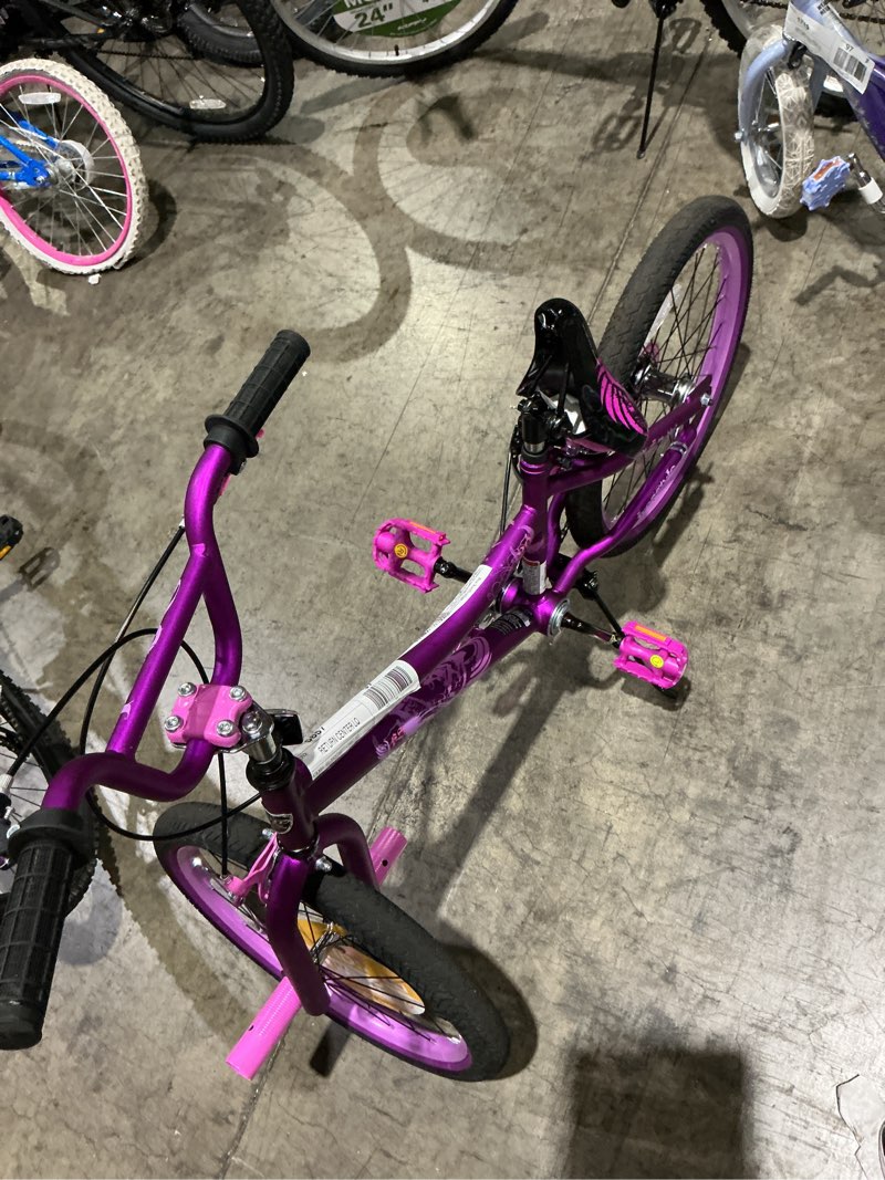 Condition photo showing As Is for kent 20" 2 cool bmx girl's child bike, satin purple