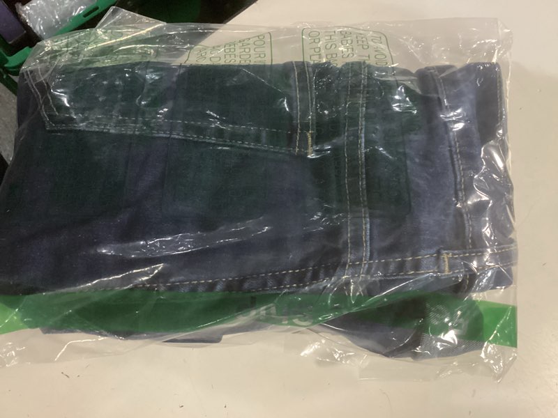 Condition photo showing New/Like New for luvamia jean shorts for women high waisted trendy causal summer fold hem stretchy long denim shorts 7 inch inseam dark blue x-large