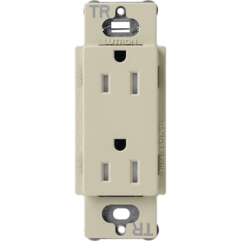 Similar to stock photo Lutron Claro 20 Amp 125-volt Tamper Resistant Residential Duplex Outlet Receptacles , Clay