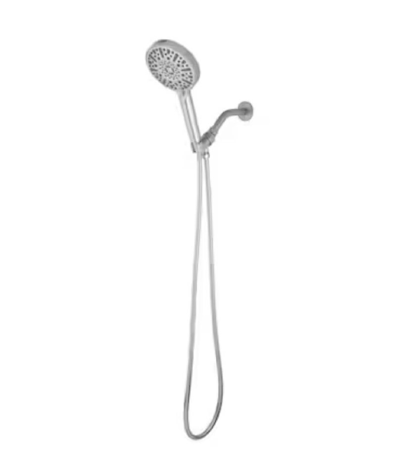 100+ bought last week allen + roth kensley 9 -spray brushed nickel 5.9-in round filtered handheld shower head 1.8 gpm