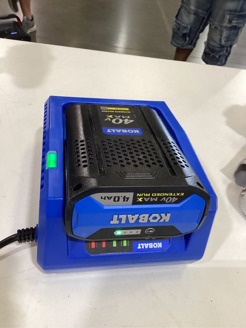 kobalt 40v max 4.0ah battery and charger