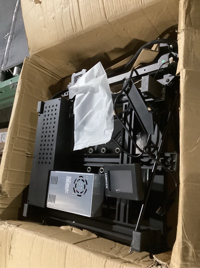 Condition photo showing As Is for longer lk5 pro 3 3d printer 11.8x11.8x15.7in large printing size fdm 3d printer fully open source motherboard upgrade tmc 2209 with resume printing 3d printers 95% pre-assembled ideal for beginners