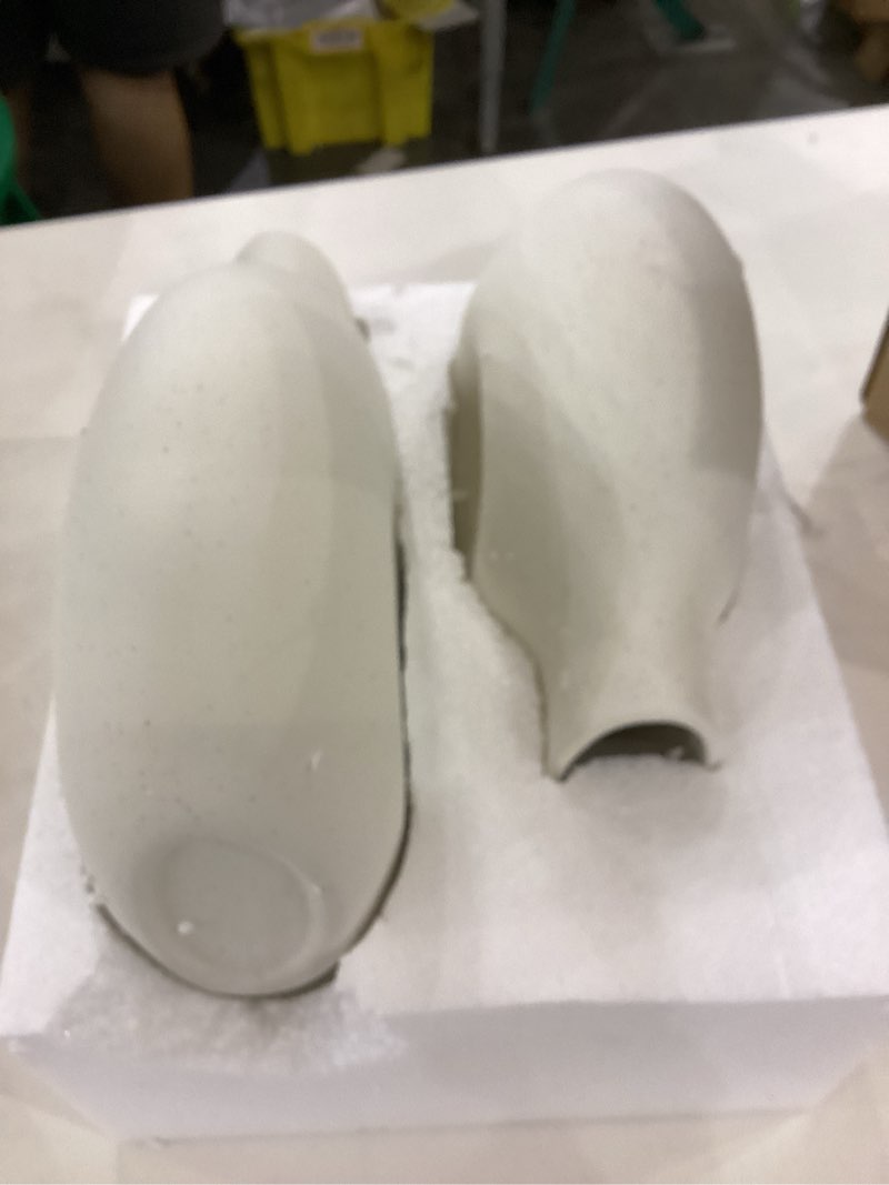 Condition photo showing New/Like New for NOBULA White Ceramic Donut Vases – Modern Home Decor for Living Room, Bedroom & Table Centerpiece - Minimalist Nordic – Unique Vases for Olive Plant & Flowers – Decorative Coffee Table Vase Set of 2