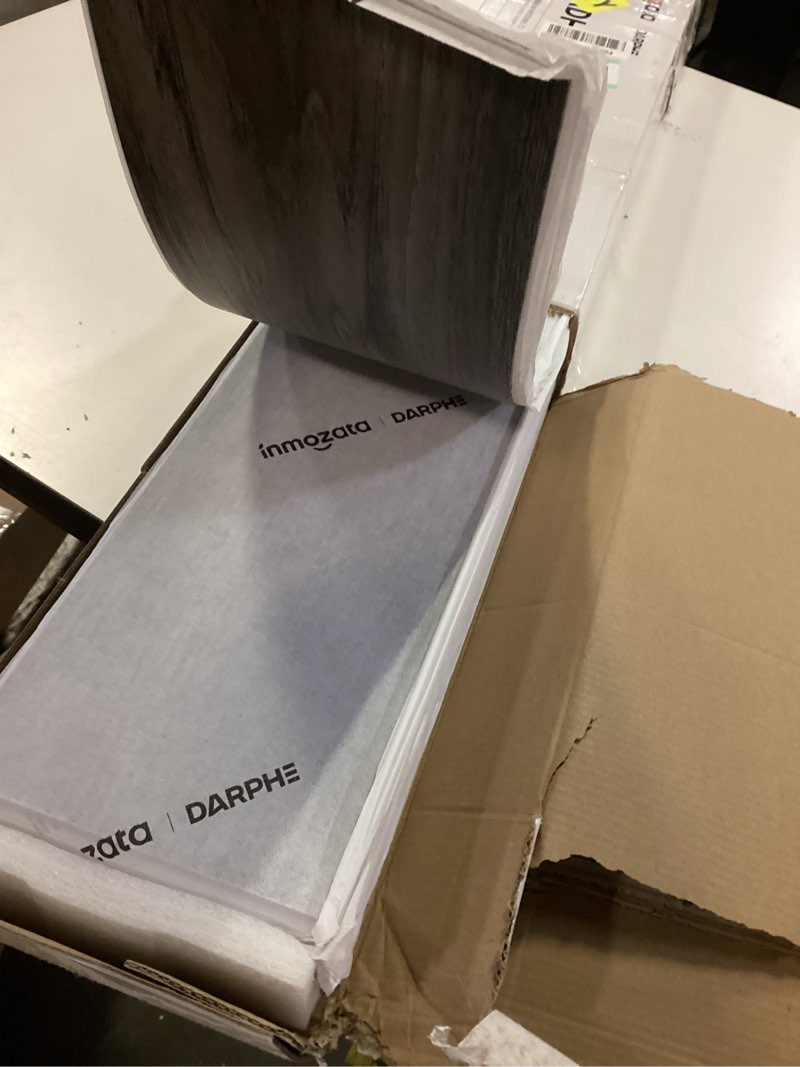 Condition photo showing Good Condition for INMOZATA Peel and Stick Floor Tile Vinyl Flooring, Waterproof Vinyl Plank Flooring 36-Pack 54 Sq.Ft Wood Grain Self Adhesive Peel and Stick Flooring for Bedroom, Living Room, Kitchen, RV(Deep Gray) Deep Gray 36 pcs