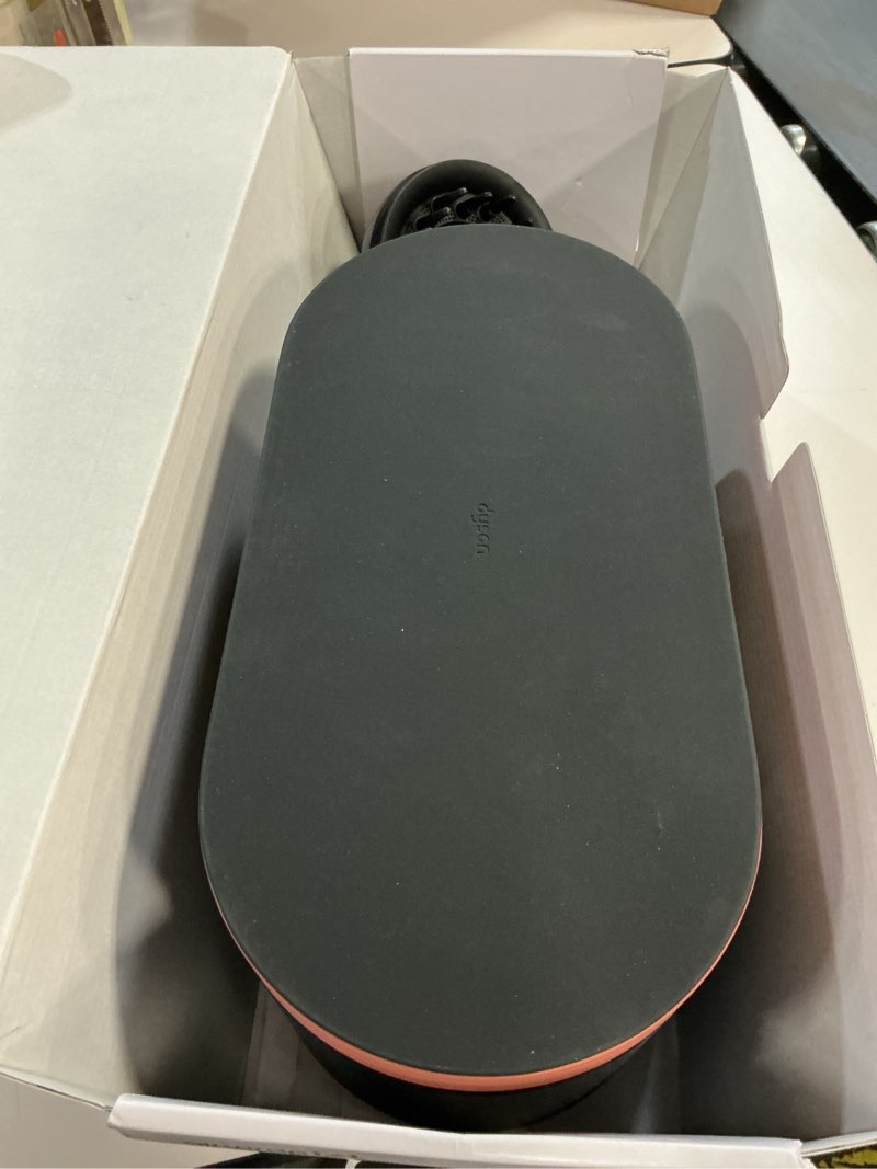 Condition photo showing As Is for Dyson Airwrap i.d.™ Multi-Styler, Allure Winner, Bluetooth Connected, No Heat Damage, 6-in-1 Versatility, Intelligent Hair Styler Complete Diffuse for Curly to Coily Hair - Amber Silk