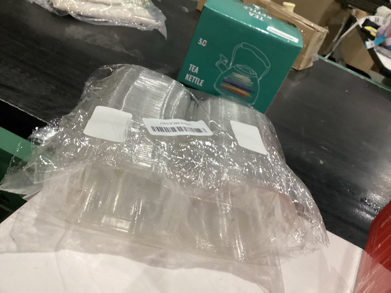 Condition photo showing New/Like New for 100 Pack Individual Cupcake Containers, Plastic Cupcake Boxes with Lids, Stackable and Reusable, Clear Design for Cupcakes, Muffins, Donuts, Salad Storage