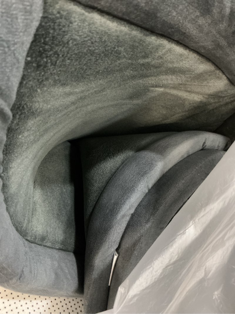 Condition photo showing As Is for mallify ultra soft 1.3" thick baby play mat for floor, large velvet 50"x50" playpen mat, baby-safe & non-slip tummy time mat, crawling mat for babies, toddlers, infants, kids, easy care,gray grey 50"x50"x1.3"